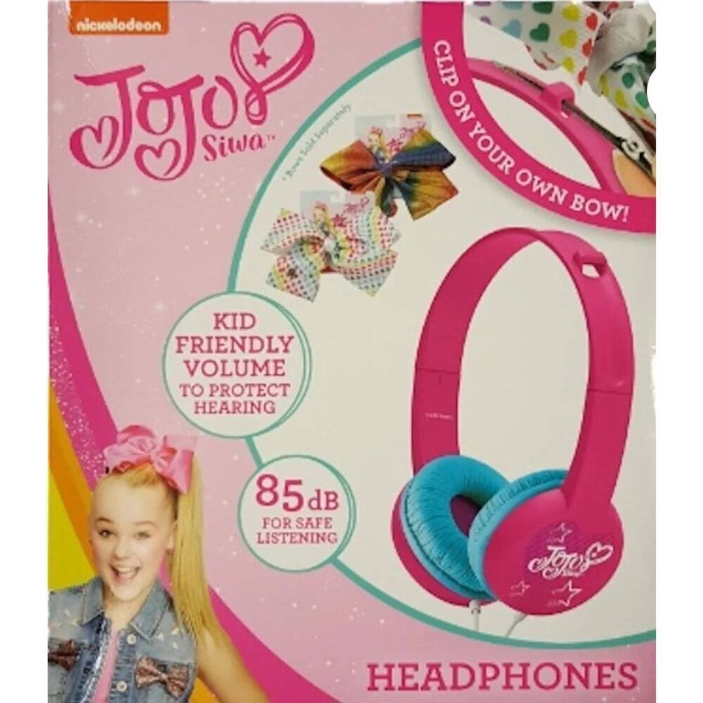 NIB JoJo Siwa Clip On Your Own Bow Headphones. Box has damage